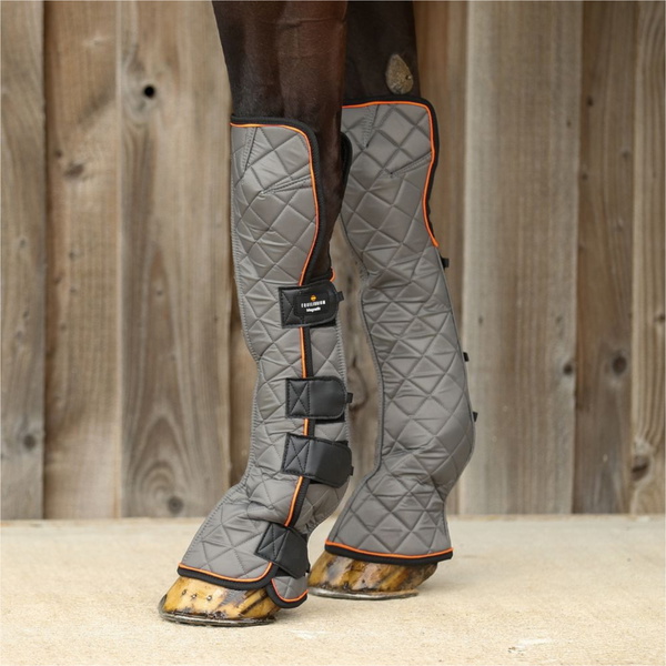 2025 Equilibrium Fore & Knee Magnetic Chaps EQB1006 - Grey / Orange